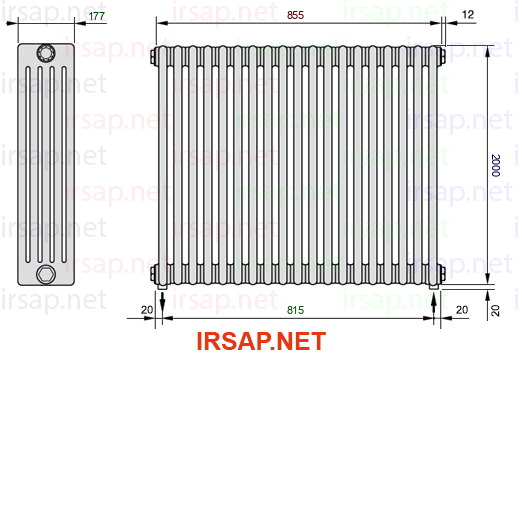 Радиатор IRSAP Tesi 52000/19 T16 CL 01